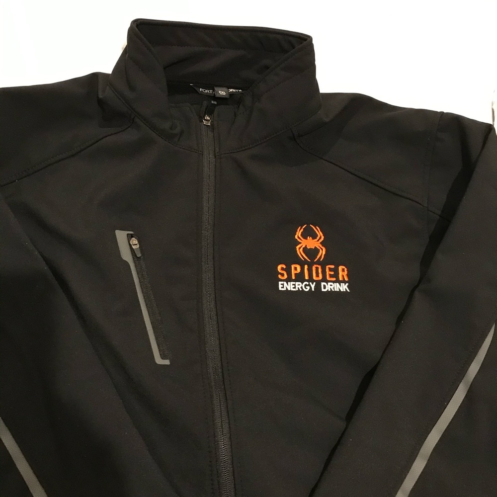 Spider energy drink tour staff jacket. Black Jacket
